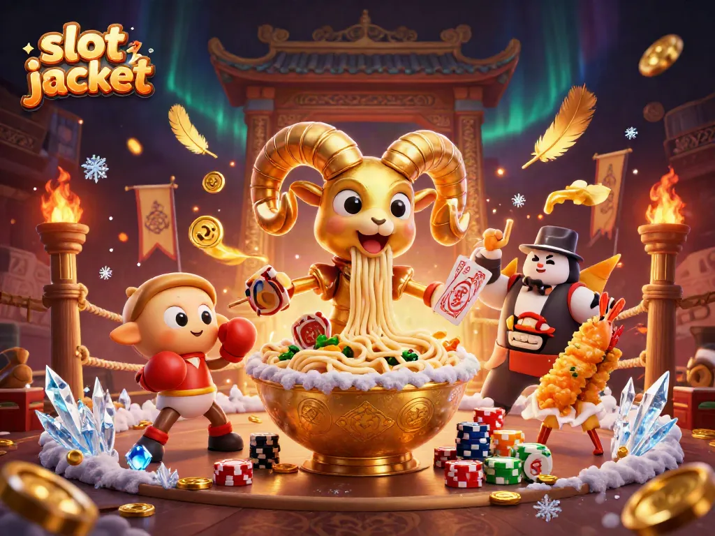 Experience the thrill of slot jackpot excitement with vibrant characters and dynamic casino elements.