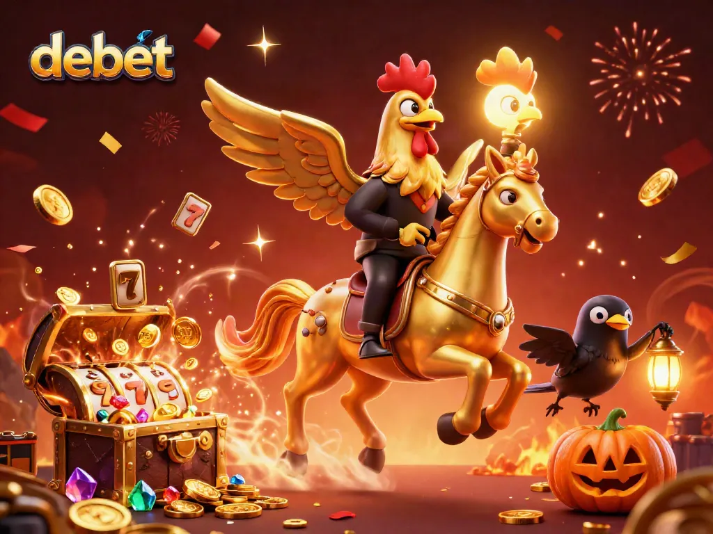 Experience thrilling gameplay with debet's exciting casino, featuring vibrant characters and immersive elements.